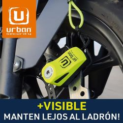 Antirrobo Disco Universal Moto y Scooter, URBAN UR955Y + cable