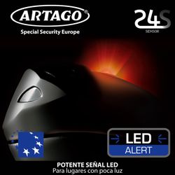 Antirrobo Moto Disco con Warning y Alarma 120 dB ON/Off  Artago 24S.6M