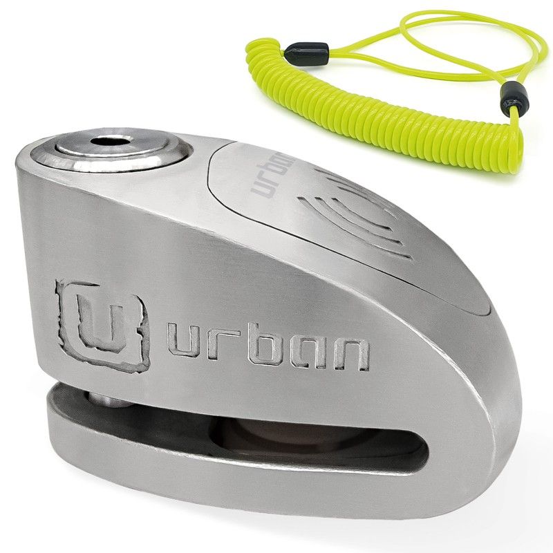 Antirrobo  UR910S Disco con Alarma 120 Db, Doble Cierre 10 mm + Cable Recordatorio 140cm