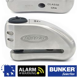 Artago 32 Antirrobo Disco con Alarma Inox Alta Gama BUNKER