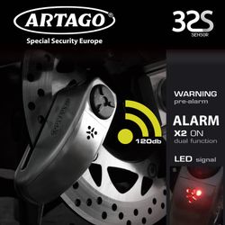 Artago 32 Antirrobo Disco con Alarma Inox Alta Gama BUNKER