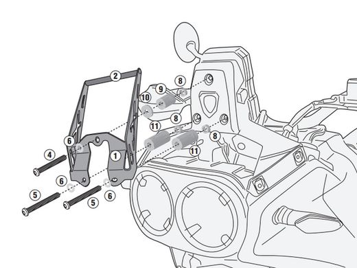 Barra a montar Smartphone DUCATI  DESERT X 937 (22)