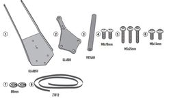 Barra soporte GPS-Smartphone TRACER 9 / TRACER 9 GT (21>)