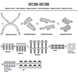 Base portaequipajes Honda CB 650 R 21>23 y 24> / CBR 650 R (21 > 23)