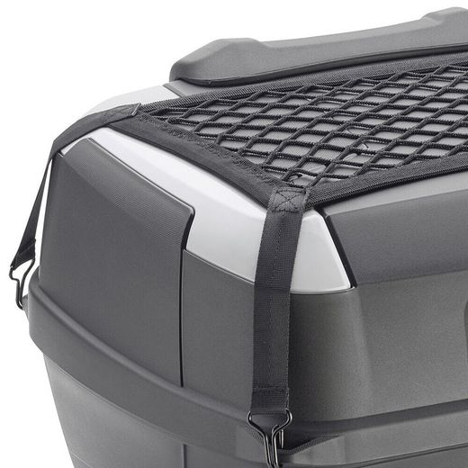 baul B45+ GIVI con resplado, parrilla, alfombrilla y red
