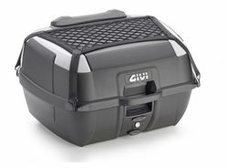 baul B45+ GIVI con resplado, parrilla, alfombrilla y red