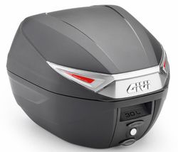 BaÃºl Givi C30N/NT 30 L. (negro) con catadiÃ³ptricos rojo. MONOLOCKÂ®