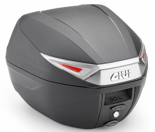 BaÃºl Givi C30N/NT 30 L. (negro) con catadiÃ³ptricos rojo. MONOLOCKÂ®