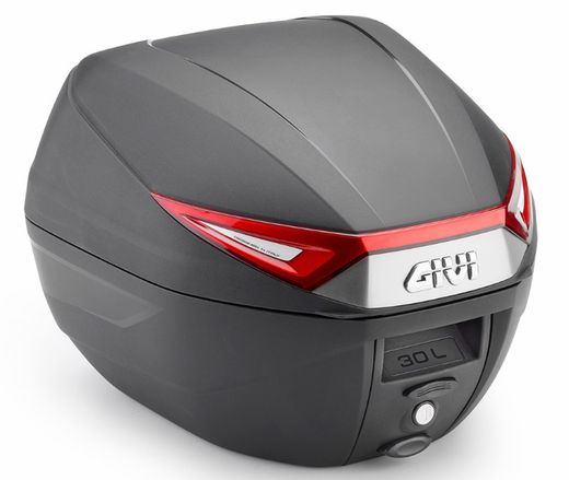 BaÃºl Givi C30N/NT 30 L. (negro) con catadiÃ³ptricos rojo. MONOLOCKÂ®