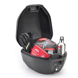 BaÃºl Givi C30N/NT 30 L. (negro) con catadiÃ³ptricos rojo. MONOLOCKÂ®