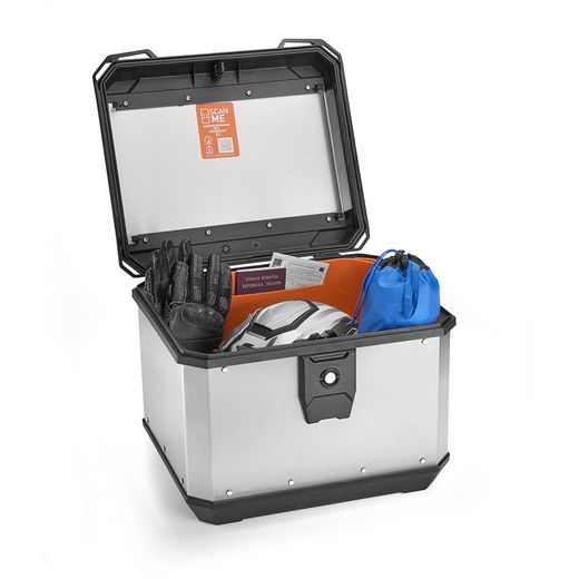 Bagul Posterior KAPPA KMX500A K’METROBOX MONOLOCK 50 L Alumini Natural