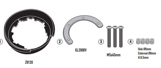 BF84K Base Tanklock BF84 BMW R1300 GS 2023>