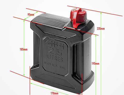 Bidó de transport benzina-aigua-oli 2,5lt