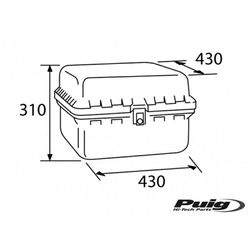 Big box puig amb pany 60ltr.