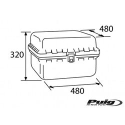 Big box puig amb pany 90ltr.
