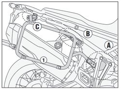 Portamaletas lateral BMW F 900 GS (24>) MONOKEY®