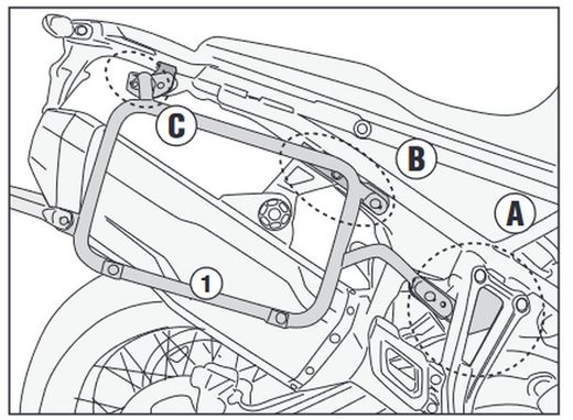Portamaletas lateral BMW F 900 GS (24>) MONOKEY®