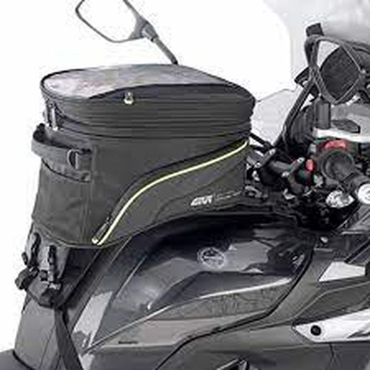 Bolsa de deposito extensible con base especafica para moto Trail, 25 L.