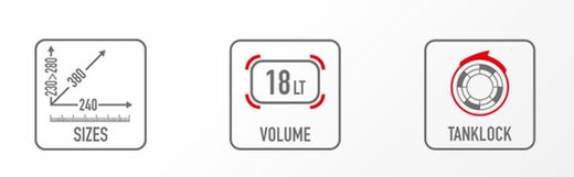 Bolsa deposito TANKLOCK extensible 18 L., Givi XL05