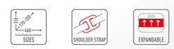 Bolsa interna para maleta Trekker TRK33, TRK35 y TRK46, 33 / 35/46 L.