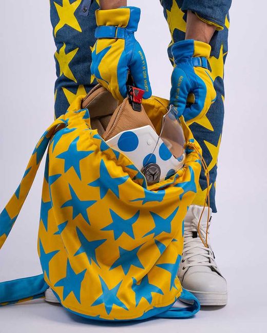 Bolsa Portacasco Agata Ruiz de la Prada Constelación Amarilla