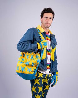 Bolsa Portacasco Agata Ruiz de la Prada Constelación Amarilla