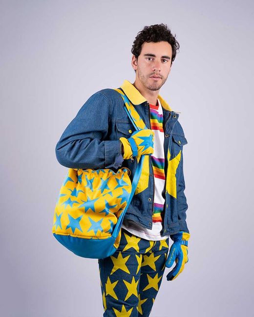 Bolsa Portacasco Agata Ruiz de la Prada Constelación Amarilla