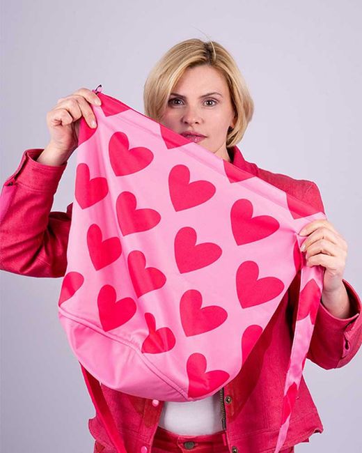 Bolsa Portacasco Agata Ruiz de la Prada Corazon Rosa