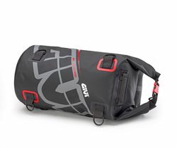Bolsa portaequipajes impermeable 30lts gris/rojo