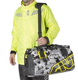 Bolsa sill??n impermeable de 40 ltr. camuflaje gris y amarillo.Givi Ea115cm