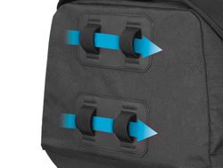 Bolsa trasera TERRA TR50 (40 litros) y hasta 10 kg de carga.