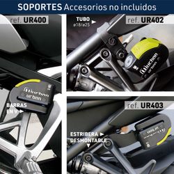 Candado Antirrobo Disco Alarma 120db, Avisador, A+, Doble Cierre ø10, Urban ur10