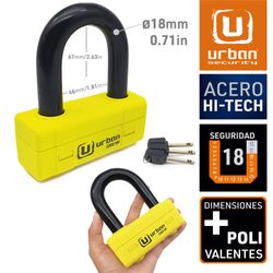 Candado Antirrobo Moto Alta Seguridad 18 mm UR75