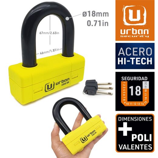 Candado Antirrobo Moto Alta Seguridad 18 mm UR75