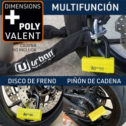 Candado Antirrobo Moto Alta Seguridad 18 mm UR75