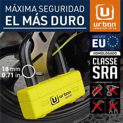 Candado Antirrobo Moto Alta Seguridad 18 mm UR75