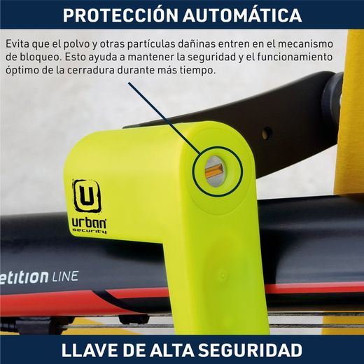 Candado Bicicleta Plegable, Visible, 70 cm UR469Y