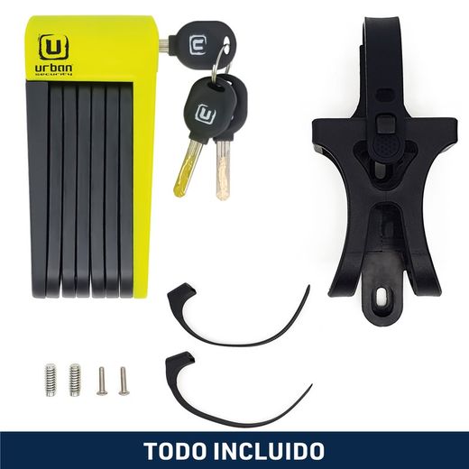 Candado Bicicleta Plegable, Visible, 70 cm UR469Y