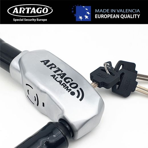 Candado Moto Articulado con Alarma 120dB ON/Off, Warning