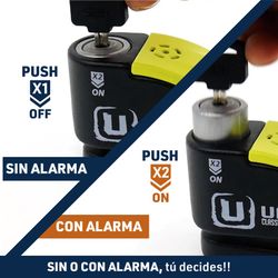 Candado Moto Disco Alarma Hi-Tech 120dB, URBAN 999