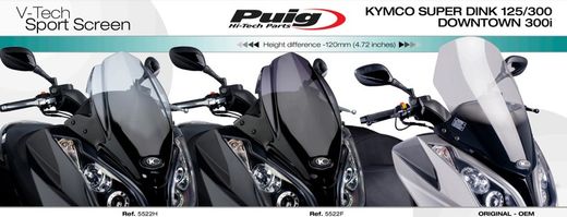 Piaggio MP3 300/350/400/500 18'> Parabrisas Touring