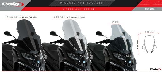 Piaggio MP3 400/MP3 530 EXCL. Parabrisas Touring