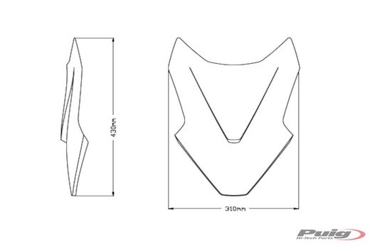 HONDA FORZA 750 21' CARENABRIS V-TECHLINE SPORT