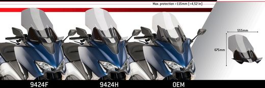 T-MAX 560 20>21 Y 530 17>19 CARENABRIS V-TECHLINE TOURING