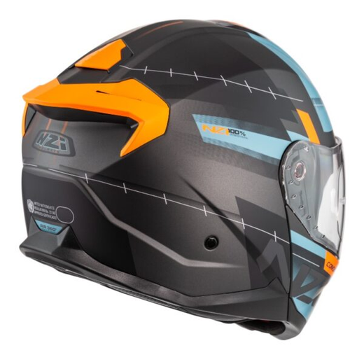 Casco Abatible NZI Combi 3 Duo Metric Antracite & Blue Matt