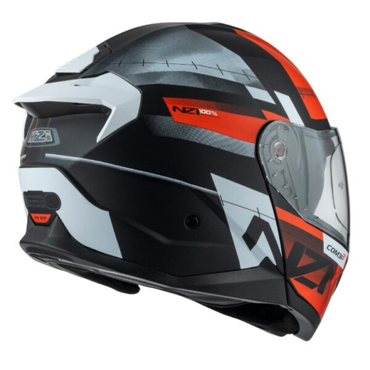 Casco Abatible NZI Combi 3 Duo Metric Black & Red Matt