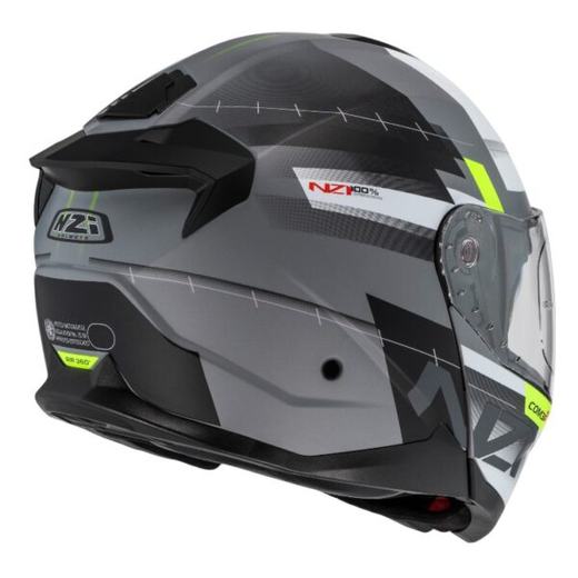 Casco Abatible NZI Combi 3 Duo Metric Nardo Grey & White Matt