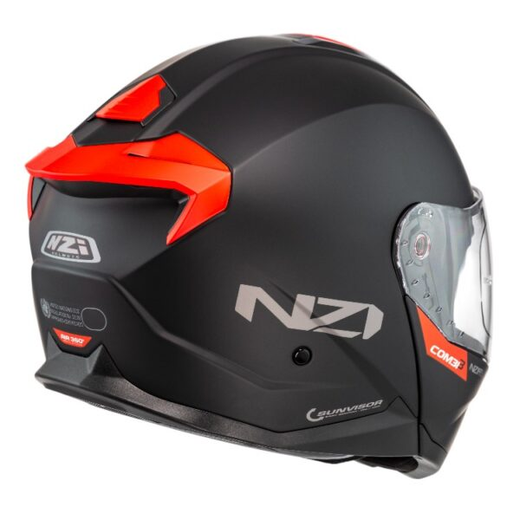 Casco Abatible NZI Combi 3 Duo Solid Nouveau Matt Black