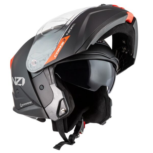 Casco Abatible NZI Combi 3 Duo Solid Nouveau Matt Black