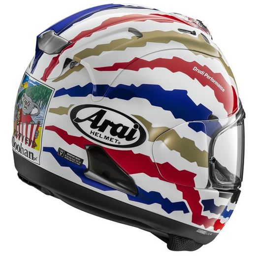Casco Arai RX-7V EVO Doohan Jubilee Rstyl - Réplica | Fibra de Vidrio | ECE R22-06 | Racing y Touring | Doble D